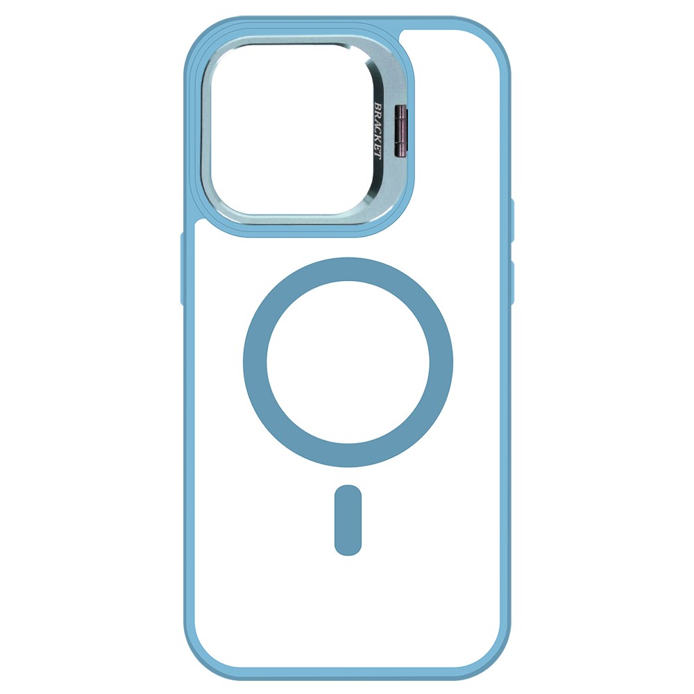 Husa Protectie Impact MagSafe cu Inel-Stand Iphone 15 Pro Max Compatibil -Albastru - 3 | YEO
